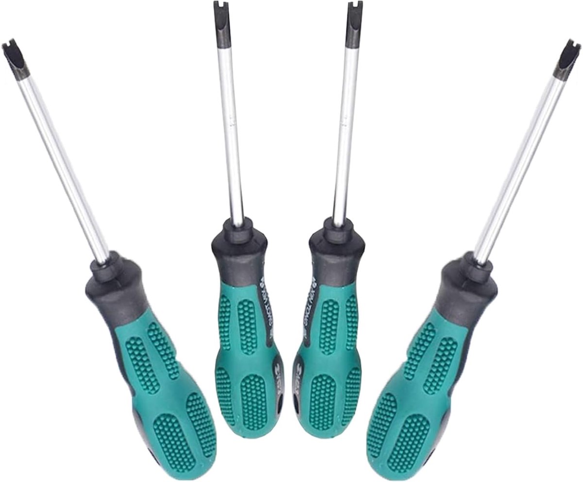 U-vormige schroevendraaierset 4-delig - verschillende maten - sterke magnetische kop - ShopVlot