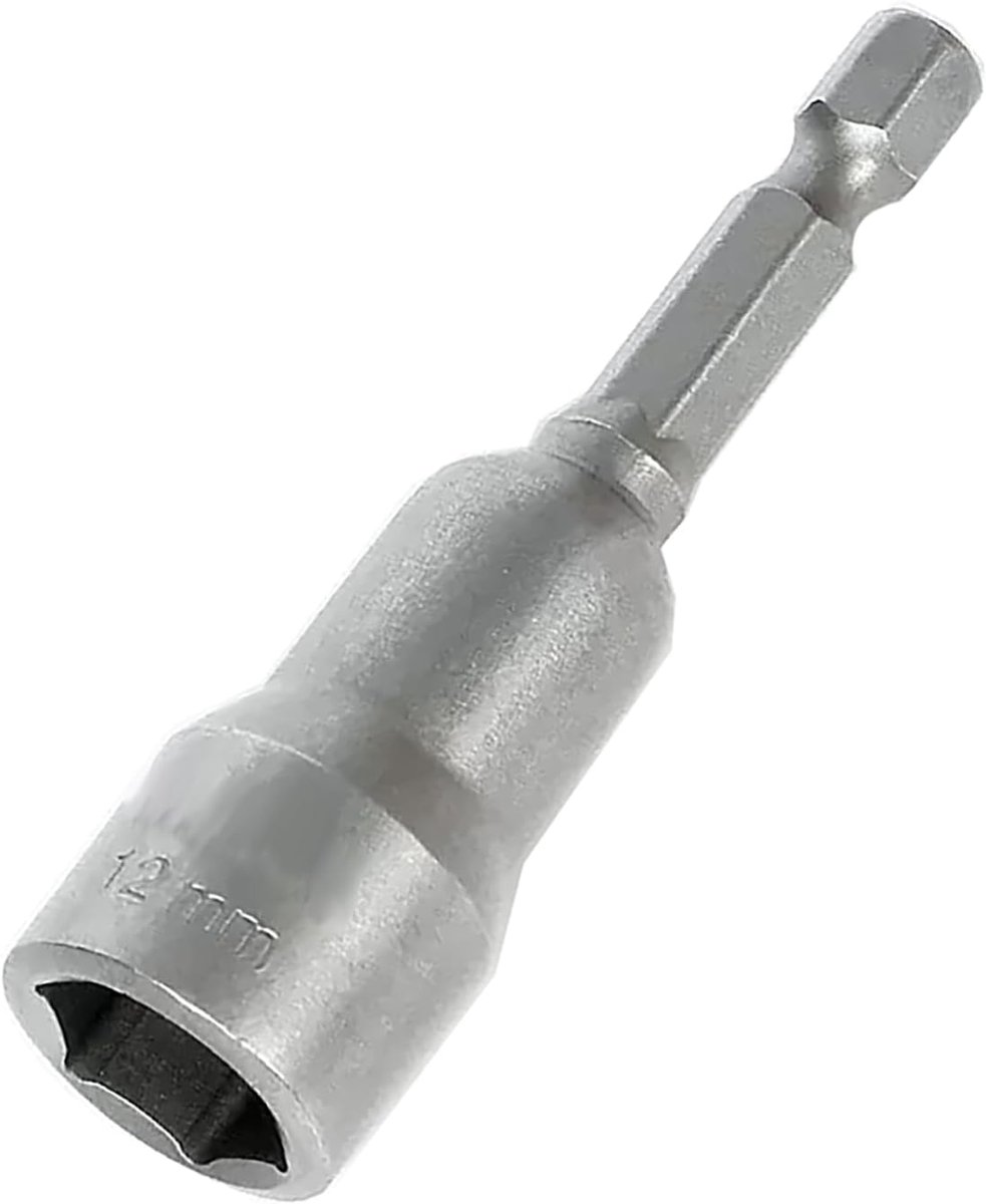 Moersleutel Bit 12mm - Magnetisch - Hoogwaardige CR-V Staal - Perfect voor Boren - ShopVlot