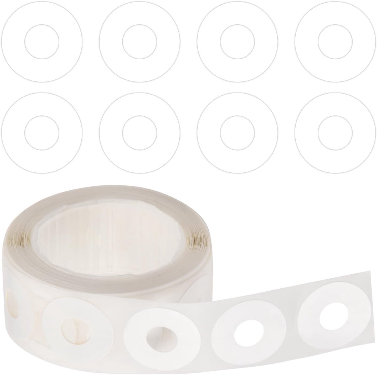 Papiergaatjes versterker stickers 250pcs - zelfklevend PVC - waterproof - ideaal voor kantoor en school - ShopVlot