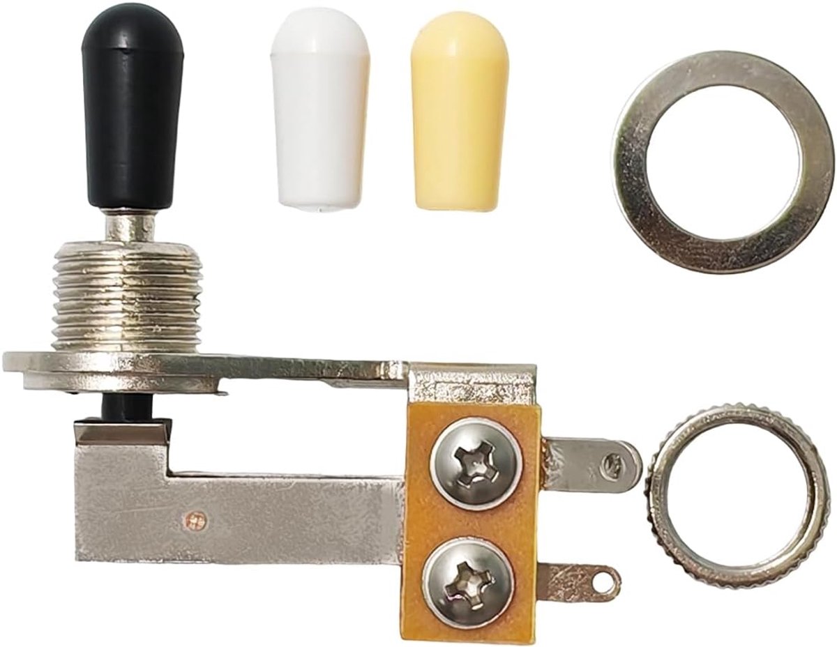 3 Weg Schakelaar voor Elektrische Gitaar - L Vorm Pickup Selector - Geschikt voor SG, ES, Flying V en Les Paul - ShopVlot