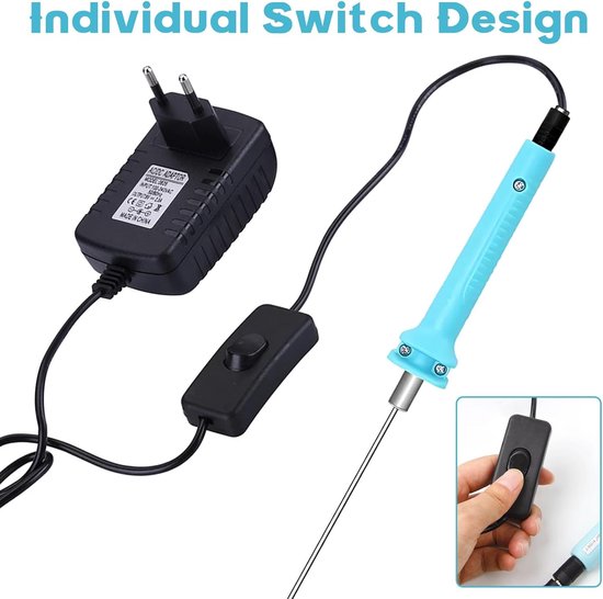 Elektrische Styrofoam Cutter met EU Plug - Hot Wire Cutter, Ideaal voor Precisie Snijden en Graveren van Schuim (15cm) — afbeelding 4