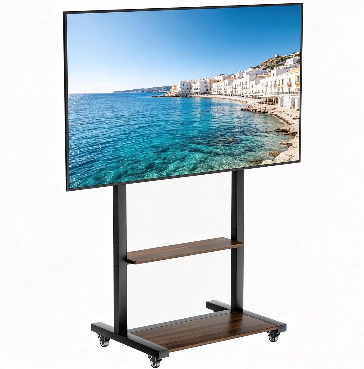 unho TV stand, television stand with AV shelves for 40-86 inch television - ShopVlot