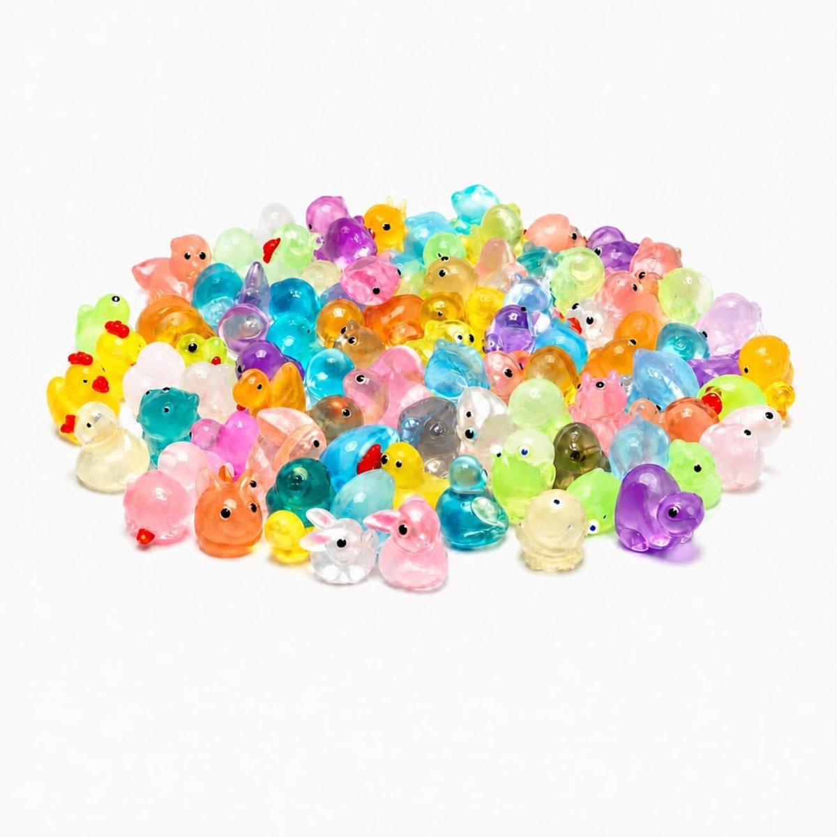 100 stuks lichtgevende mini-dieren decoratie voor aquarium miniatuurtuin - ShopVlot