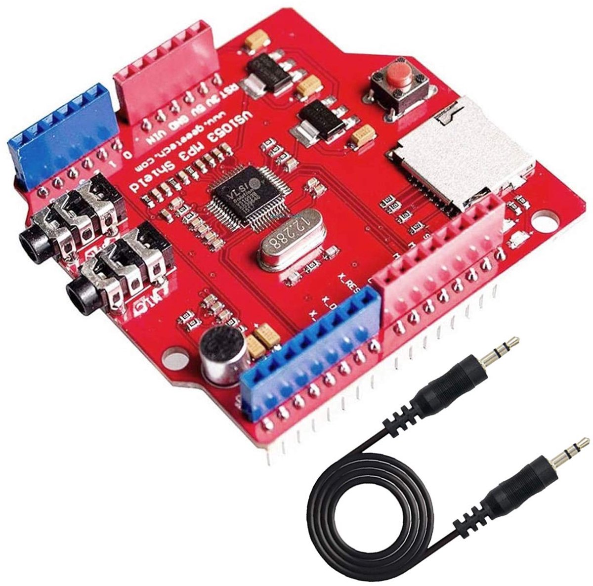 VS1053 VS1053B TF Card Stereo Audio MP3 Player Record Decode Development Board Module for Arduino with 3.5mm Audio - ShopVlot