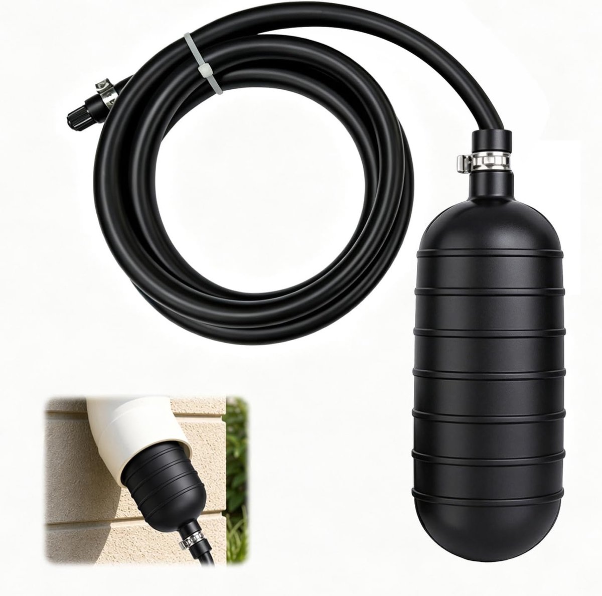 Opblaasbare buisstop 110 mm, PVC afsluitblaas voor afvalwater - ShopVlot