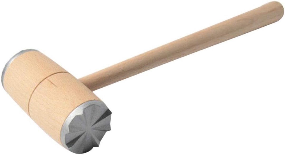 Meat Tenderizer Double Sided Meat Hammer With Wooden Handle Heavy Meat Hammer Hammer Hammer Meat Beater Kitchen Tools - ShopVlot