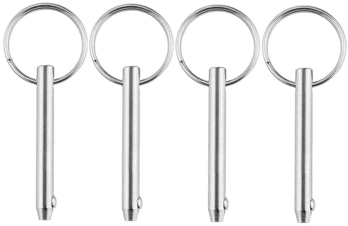 4pcs Quick Release Pins Stainless Steel Quick Release Pins with Spring Ball End Locking Accessories, Ball Lock Pin (8 - ShopVlot