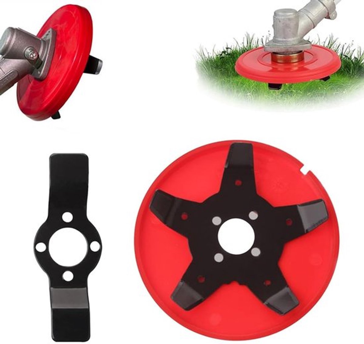 2 stuks onkruidborstel, bosmaaier, universele onkruidborstel, efficiënte bosmaaier, accessoires, 2 vormen bosmaaier, borstel voor tuinen, gazons, binnenplaatsen