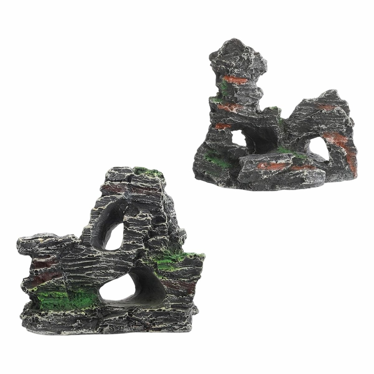 Solidchoice - Set van 2 Aquarium Rotstunnels voor Vis
