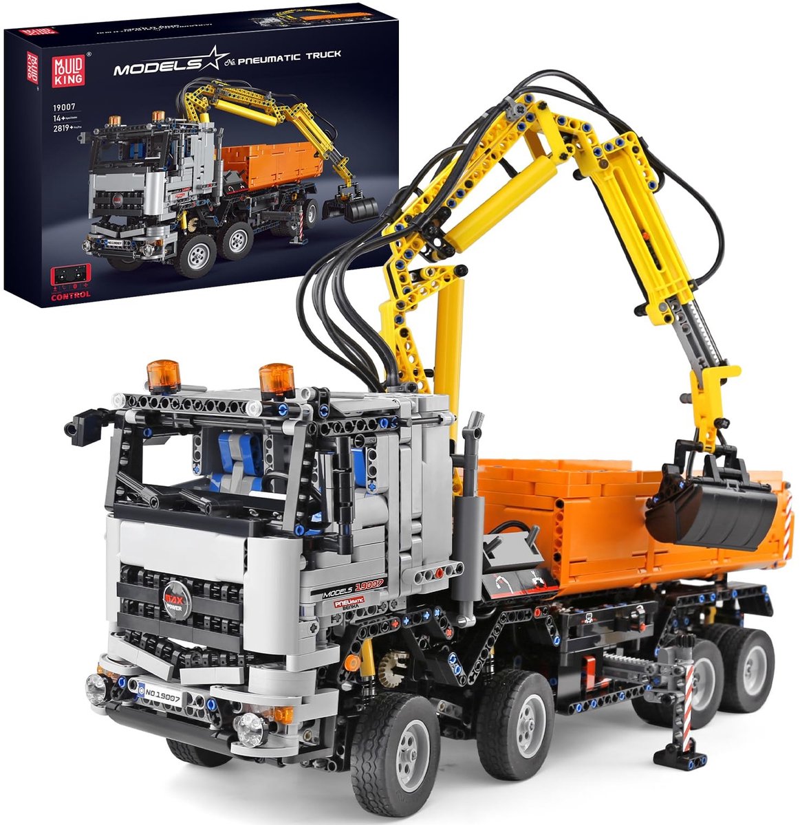 Solidchoice - Pneumatische Truck Modelbouwset met 2819 Onderdelen