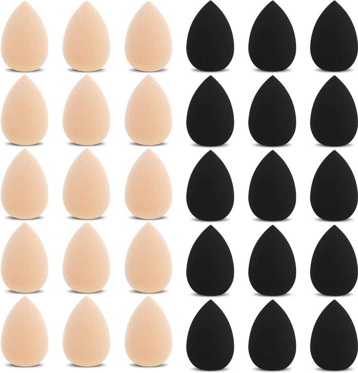 Solidchoice - Set van 30 Mini Make-up Sponzen voor Foundation en Poeder