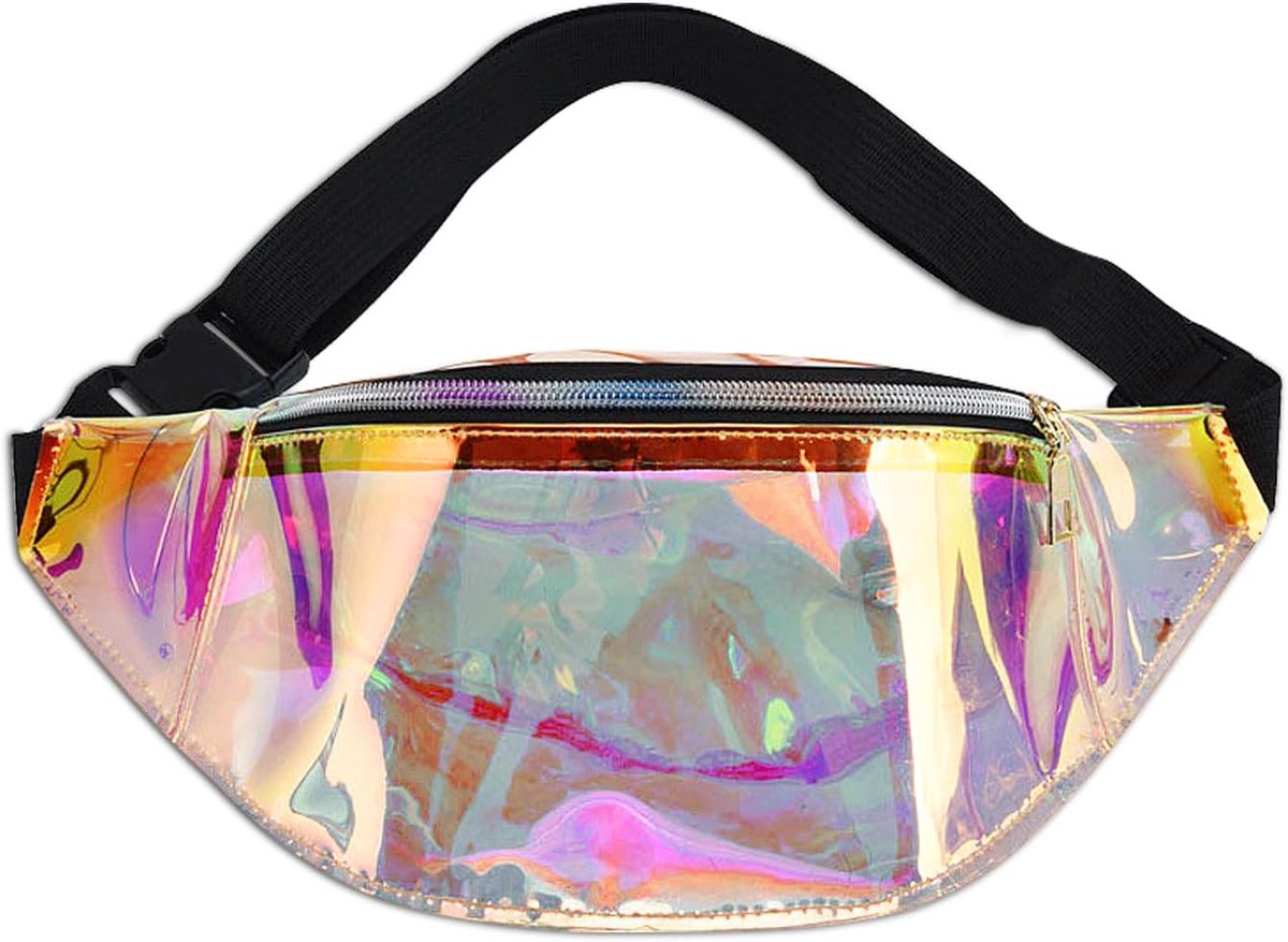 Heuptas Dames Holografisch - Nylon - Waterdicht - Ideaal voor Sport - ShopVlot