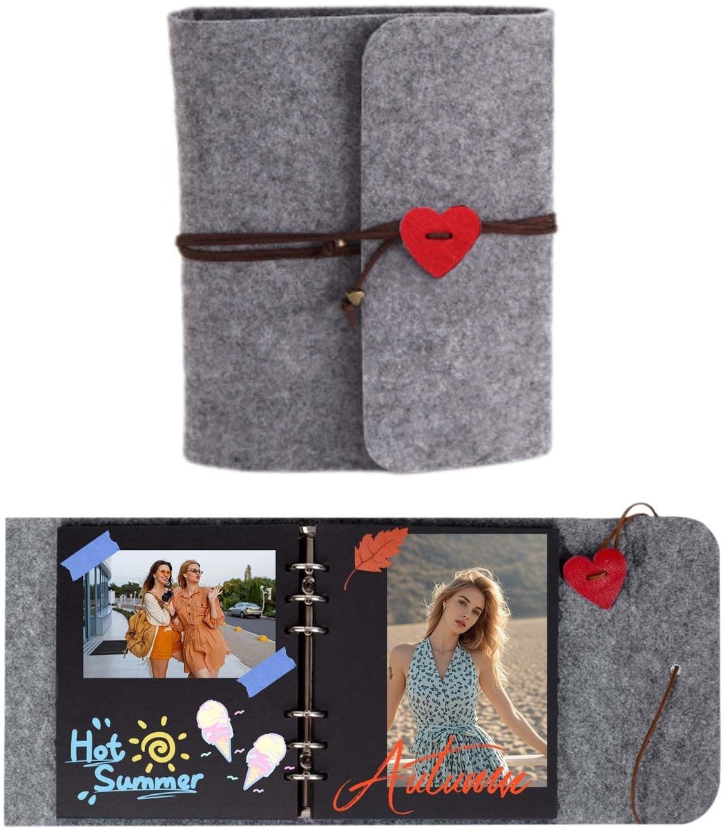 Solidchoice - Zelfklevend Vilt Fotoalbum voor Creatieve DIY Projecten