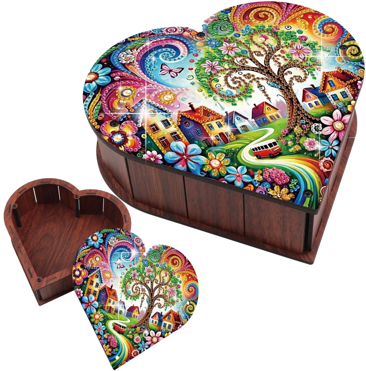 Solidchoice - Diamond Painting Bureau Organizer met Hart Ontwerp