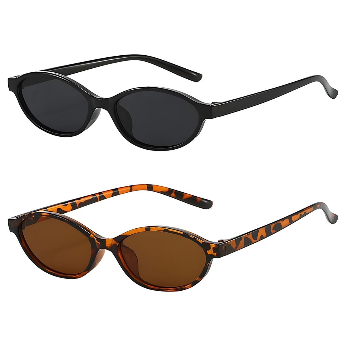Solidchoice - Retro Ovalen Zonnebril voor Vrouwen, Trendy en Stijlvol
