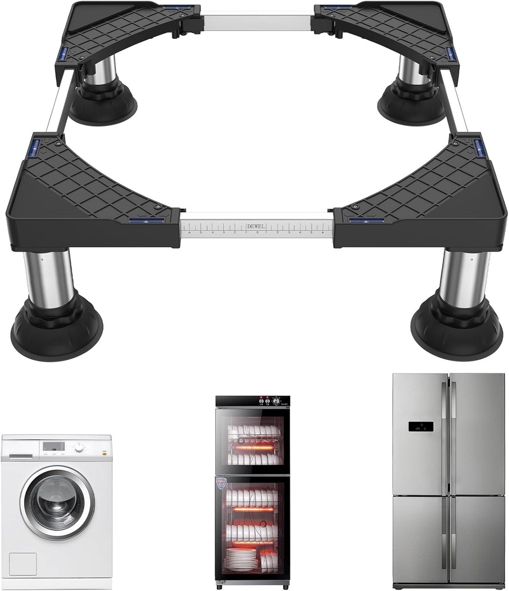 Wasmachine basis 30-60 cm - Verstelbaar - Laadcapaciteit 300 kg - Geschikt voor koelkast en wasmachine - ShopVlot