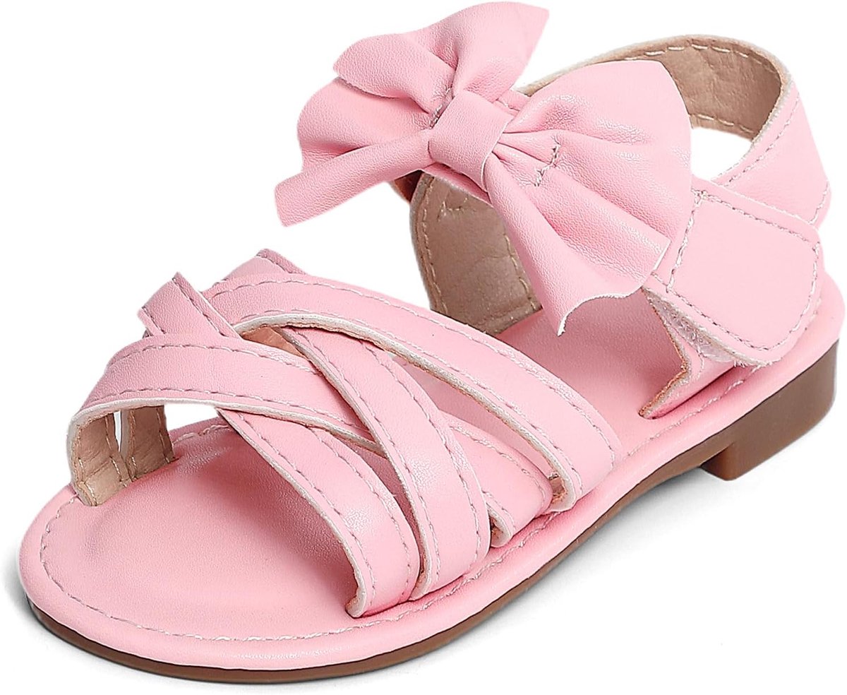Meisjessandalen 11.5 UK - witte open teen - strikdetail - ideale zomerschoenen voor peuters - ShopVlot