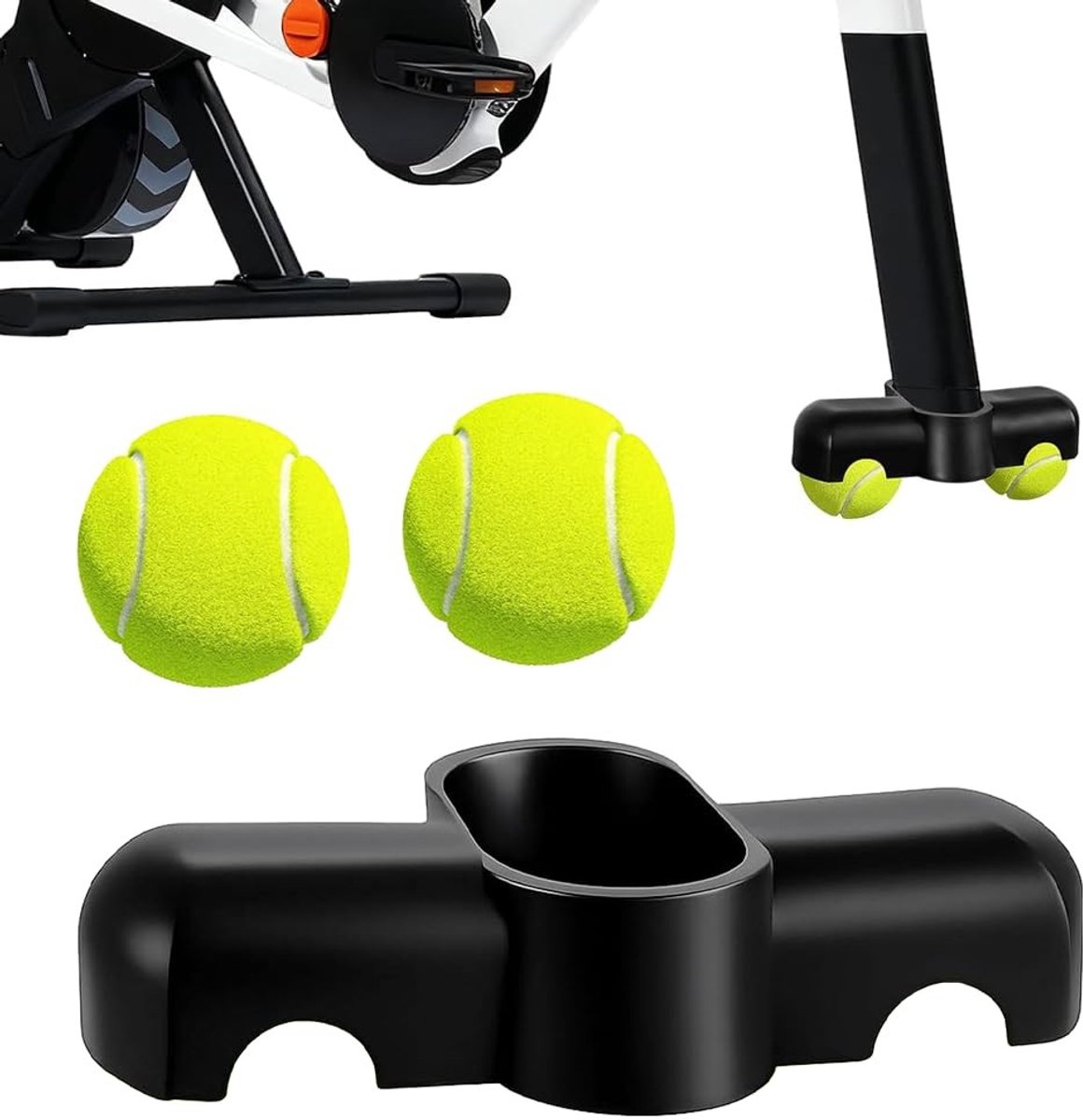 Solidchoice - Rocker Plate Feet met Tennisballen voor Fietstrainer