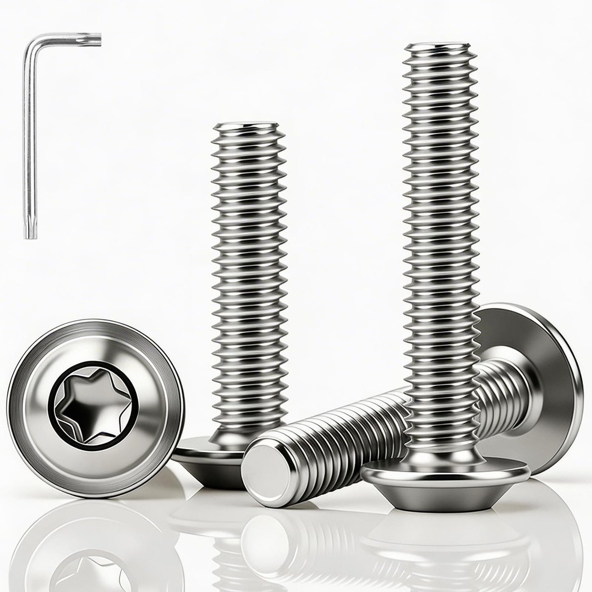 Solidchoice - Set van 40 Roestvrijstalen Kopschroeven M4 x 20 mm