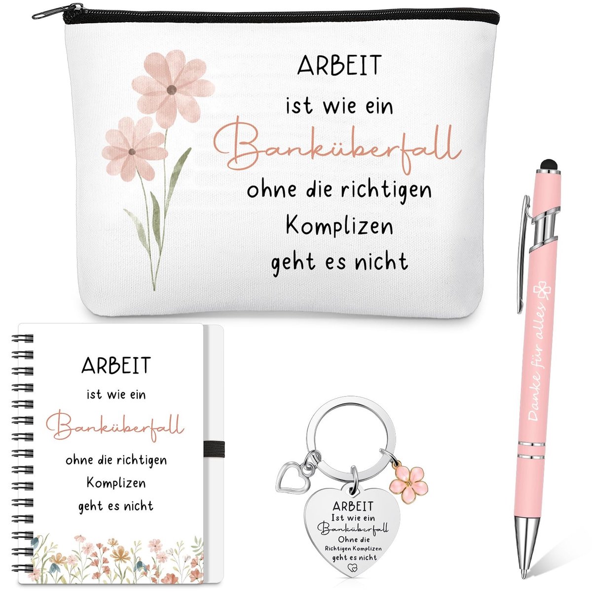 Solidchoice - Set van 4 Bedankgeschenken voor Collega's en Vrienden