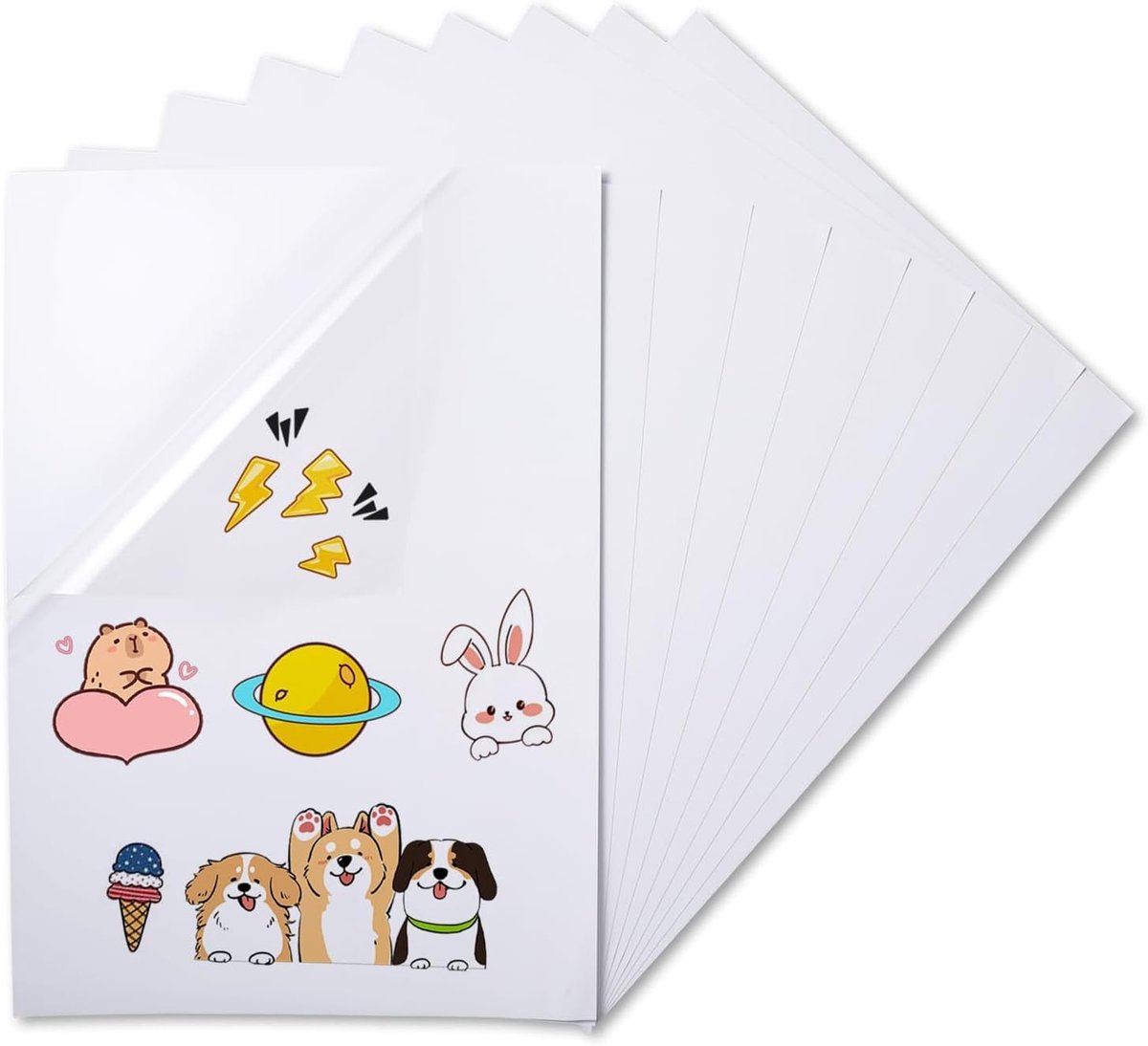 A4 stickerpapier 30 vellen - transparante zelfklevende film - snel drogend - ideaal voor DIY-projecten - ShopVlot