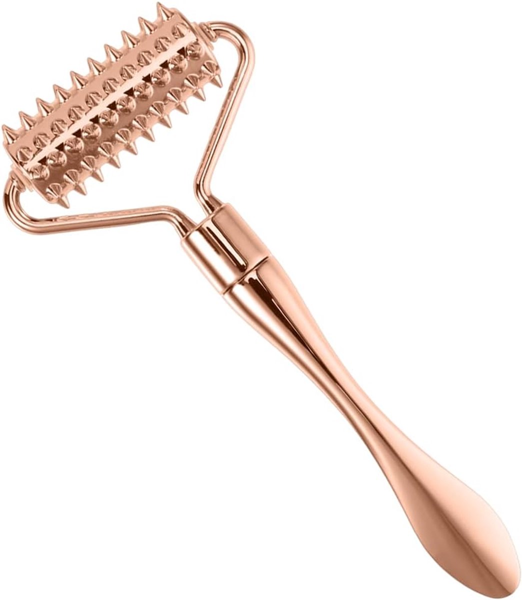 Gezichtsroller Acupunctuur Massager - Metalen Multifunctioneel - Versterkt Bloedcirculatie - Ontspanning voor de Huid - ShopVlot