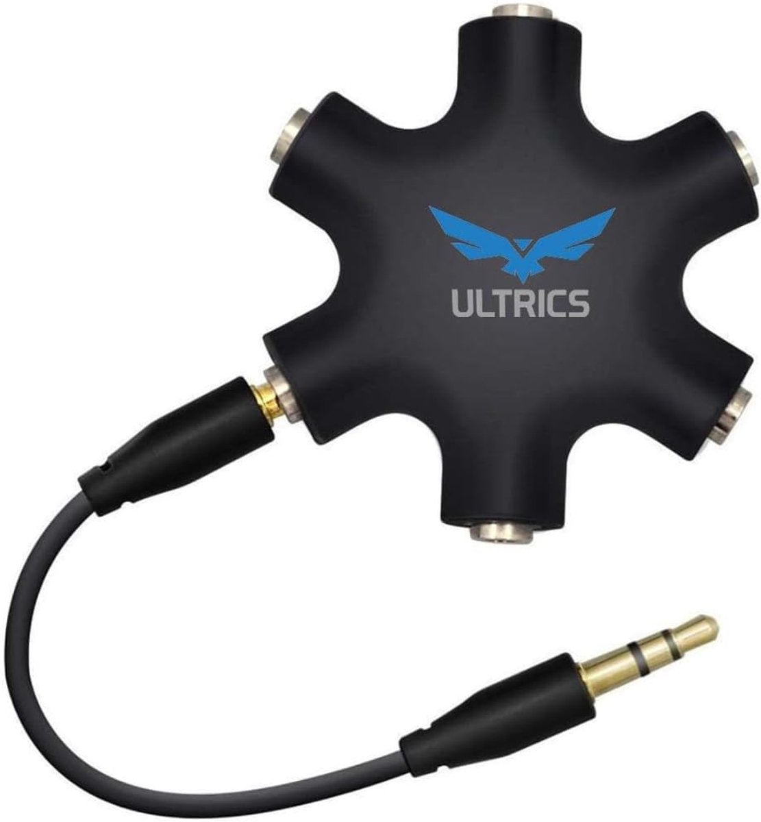 Hoofdtelefoon Splitter 3.5mm - 5 Poorten - Universele Audio Adapter - Deel Muziek met Vrienden - ShopVlot