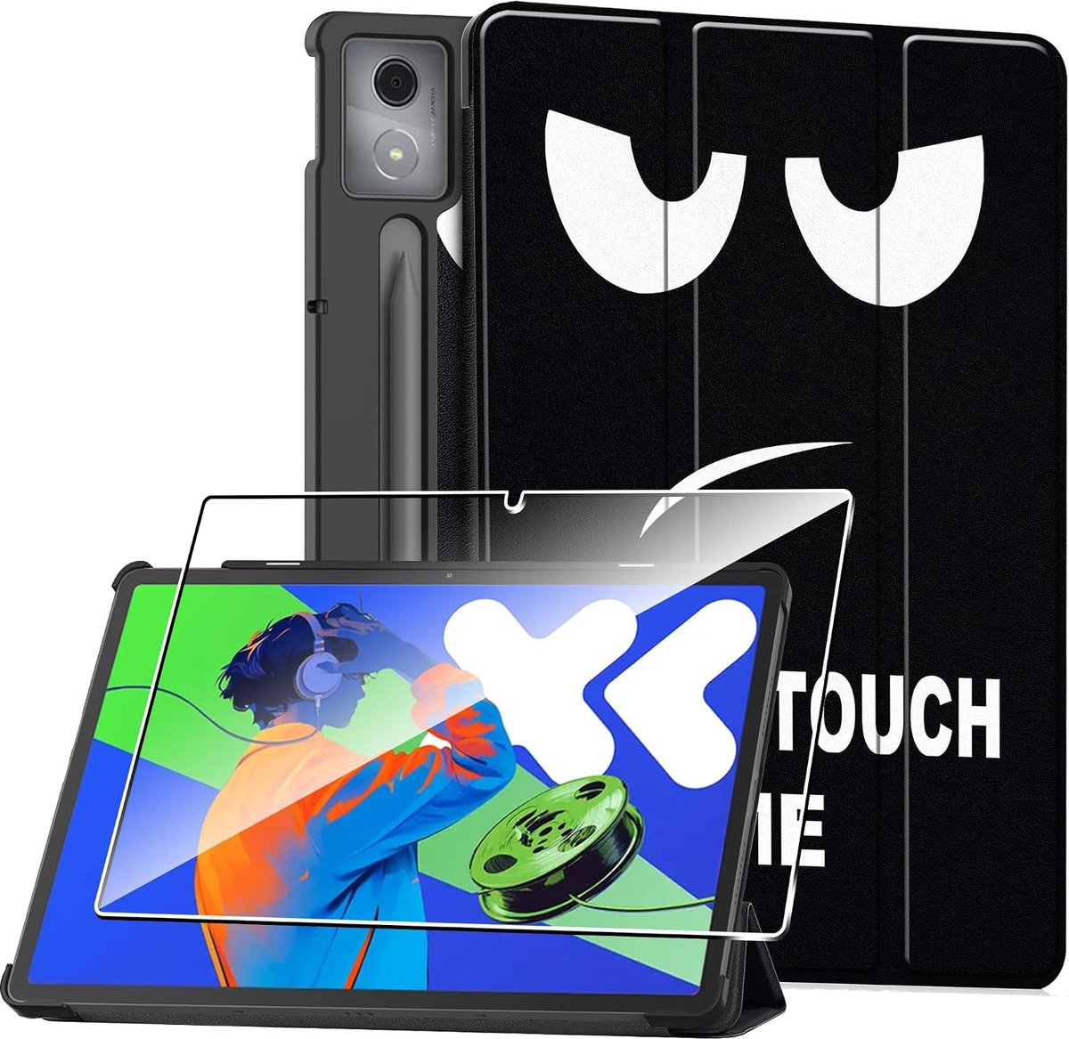 Beschermhoes voor Lenovo Tab 10.1 inch 2025 - Slimme leren cover - Inclusief schermbeschermer - Volledige bescherming - ShopVlot