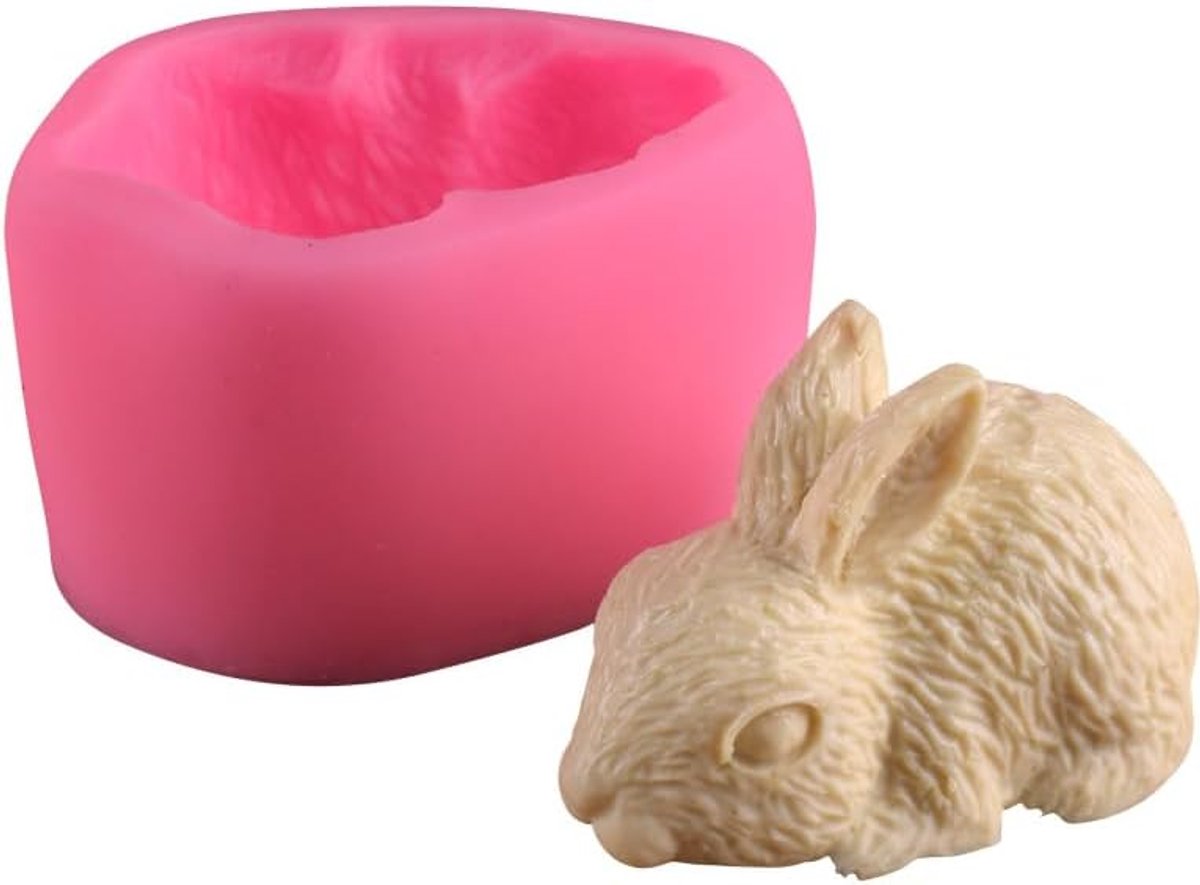 Silicone cake mould konijn - 3D paashaas en eieren - flexibele silicone - ideaal voor DIY taartdecoratie - ShopVlot