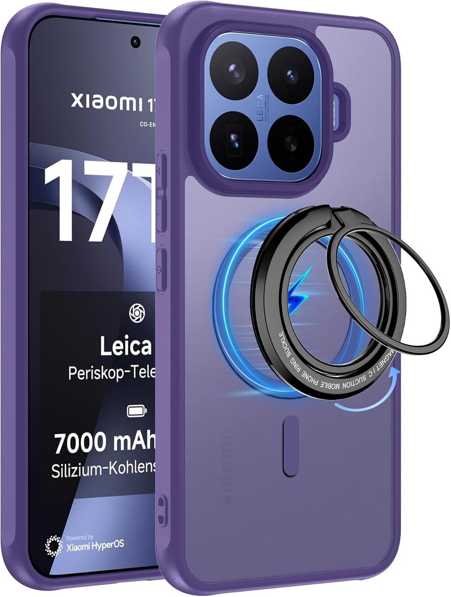 Mobiel hoesje voor Xiaomi 17T Pro - robuust TPU en PC - schokbestendig - maximale bescherming - ShopVlot