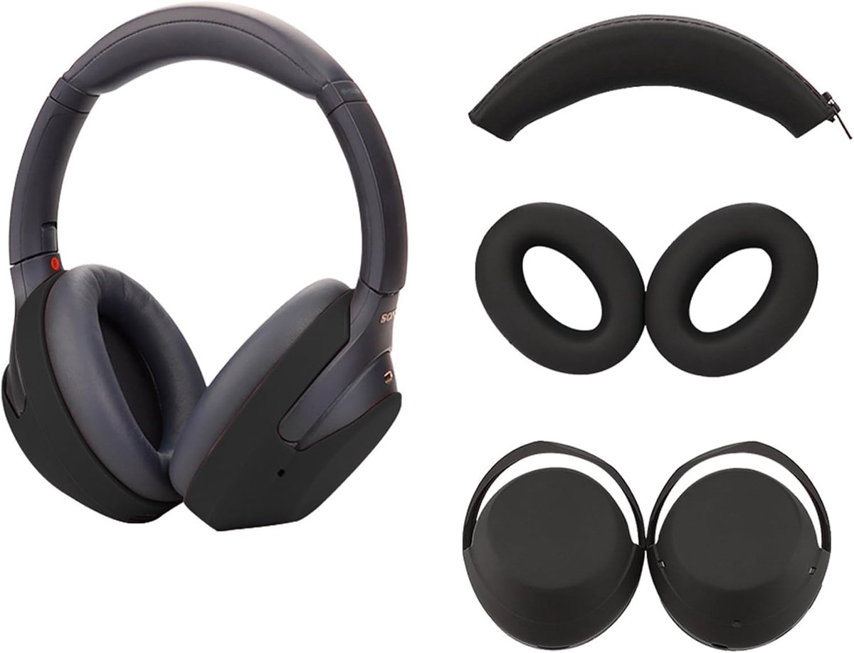 WH-1000XM4/WH-1000XM3 3 Set Case Cover Compatible with Sony WH-1000XM4/WH-1000XM3 Headphones, Soft Silicone Ear Pad & - ShopVlot