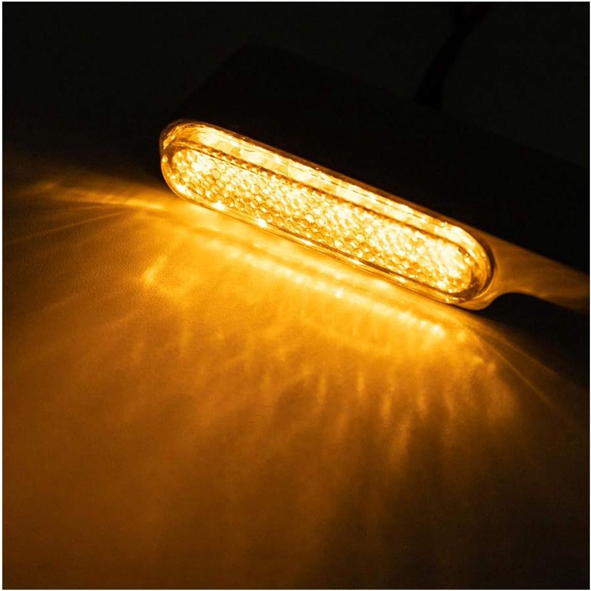 SnelShoppen - Motorfiets Mini Flitslicht Knipperlichten voor Motor, Scooter, Cafe Racer, Chopper - Zilver - Eenvoudige Installatie, Energiebesparend,