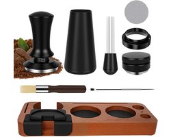 51 mm espresso-accessoireset 8-delig, voor espressomachine - Koffiestamper, koffiestamperstation, WDT-gereedschap - ShopVlot
