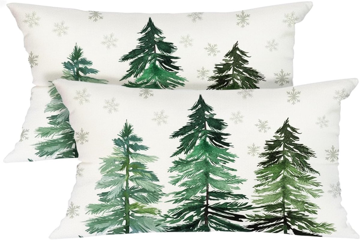 Christmas Decoration, Set of 2, 30 x 50 cm, Christmas Cushion Cover, Decorative Cushion Covers for Sofa, Living Room - ShopVlot