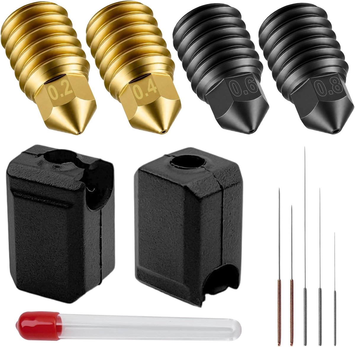 Vervangend mondstuk van gehard staal, hoge-temperatuur hete mondstuk voor extruder, reserveonderdelen voor 3D-printer - ShopVlot