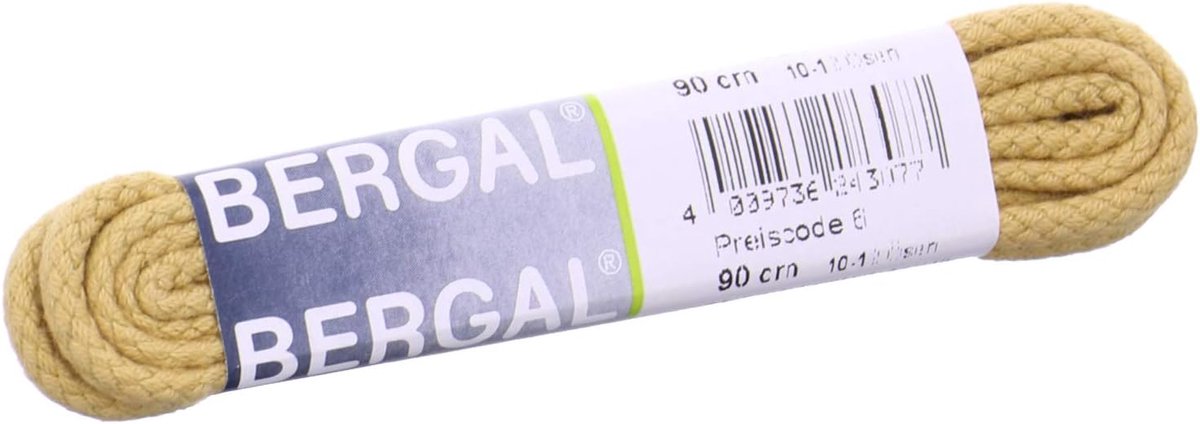 1 pair Bergal laces camel - round - cord - Ø 3 mm (90 cm) - ShopVlot