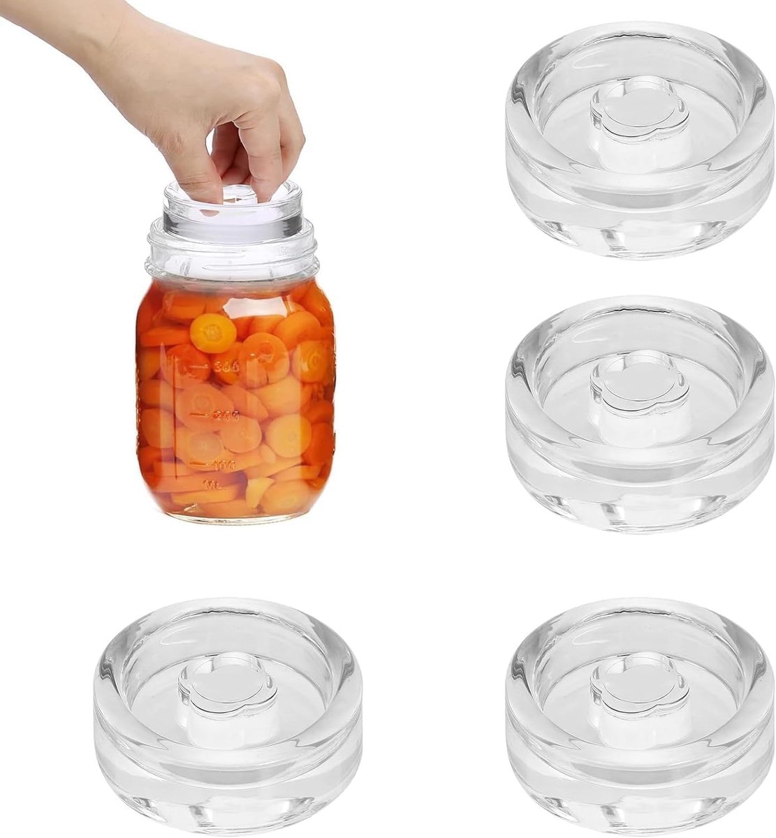 Fermentation weights, glass weights for fermentation, cucumbers, canning glass, weight for fermentation with wide - ShopVlot