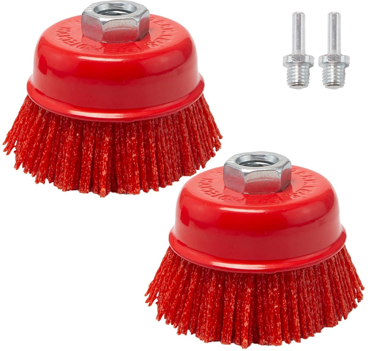 Potborstel Ø 75 mm - Nylon - M14x2 interne draad - Voor roest en metaalreiniging - ShopVlot