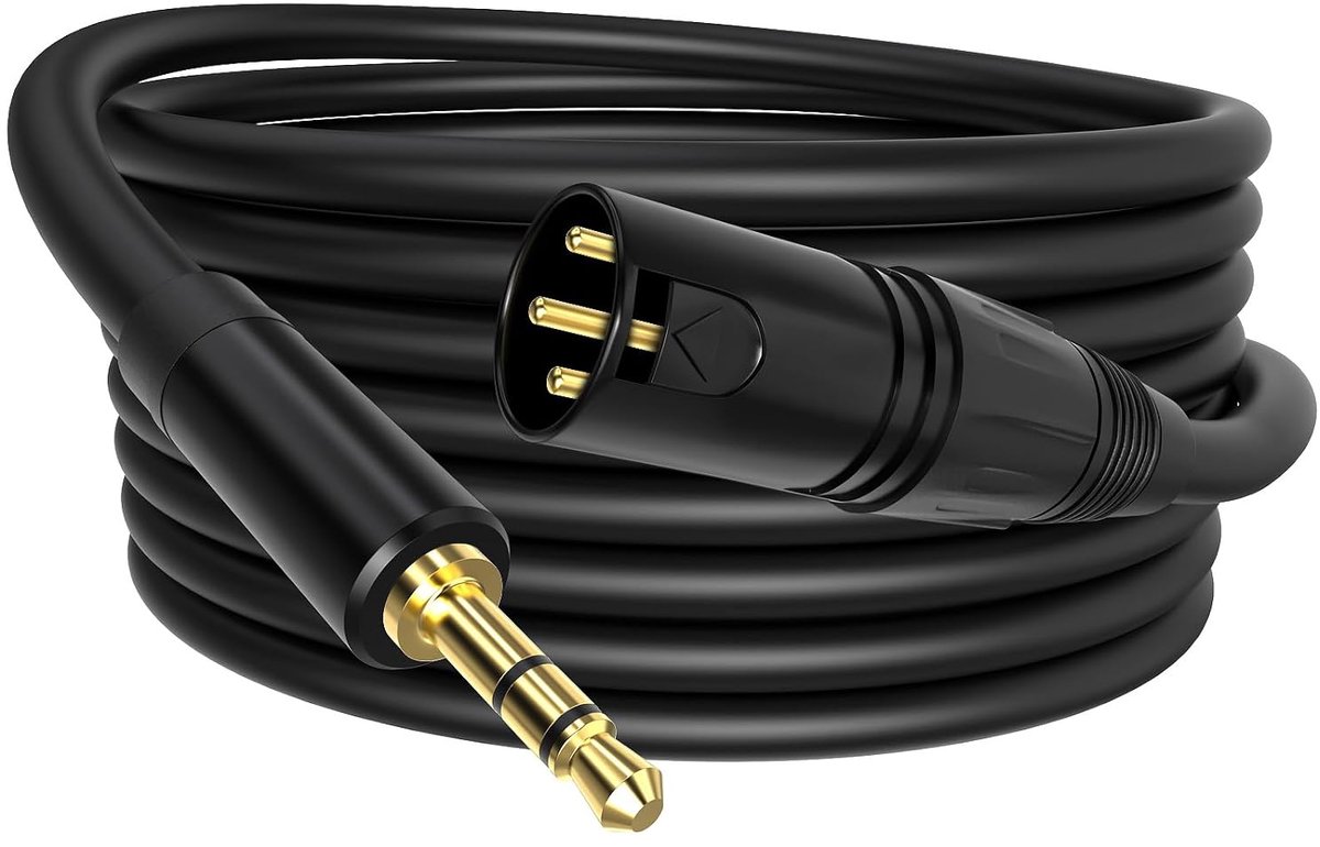 3,5 mm TRS-stekker naar XLR-stekker - uitgebalanceerd - 2 meter - ideaal voor audioverbindingen - ShopVlot