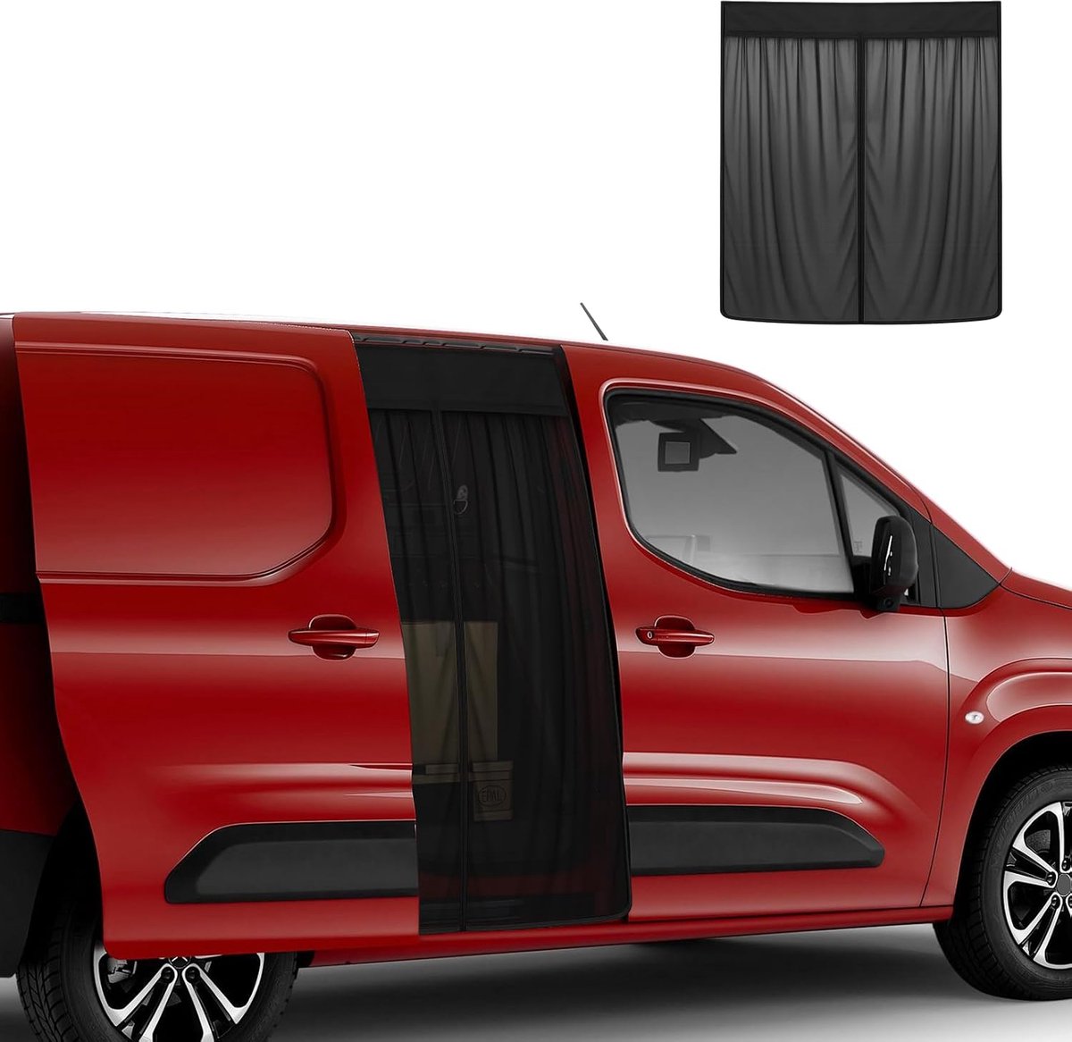 Muggennet voor Citroen Berlingo/Partner III/Rifter 2018-2025 - Enkele laag - Magnetisch insectennet - ShopVlot
