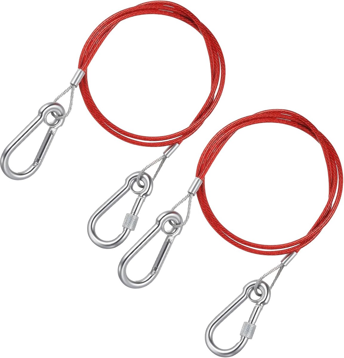 Scheurtouw 1 m x 4 mm - roestvrij staal - 300 kg trekkracht - ideaal voor aanhangers en campers - ShopVlot