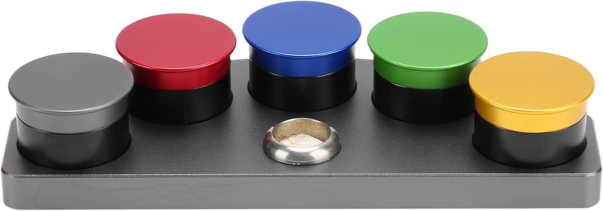 Watch oil set - 5 gaten oliekommen - hoogwaardig metaal - ideaal voor horlogereparatie - ShopVlot