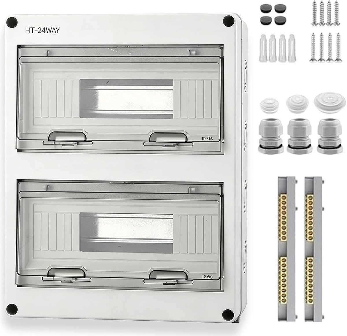 Junction Box 24 Modules - Oppervlakte-Montage - IP65 Waterdicht - Ideaal voor Buitengebruik - ShopVlot