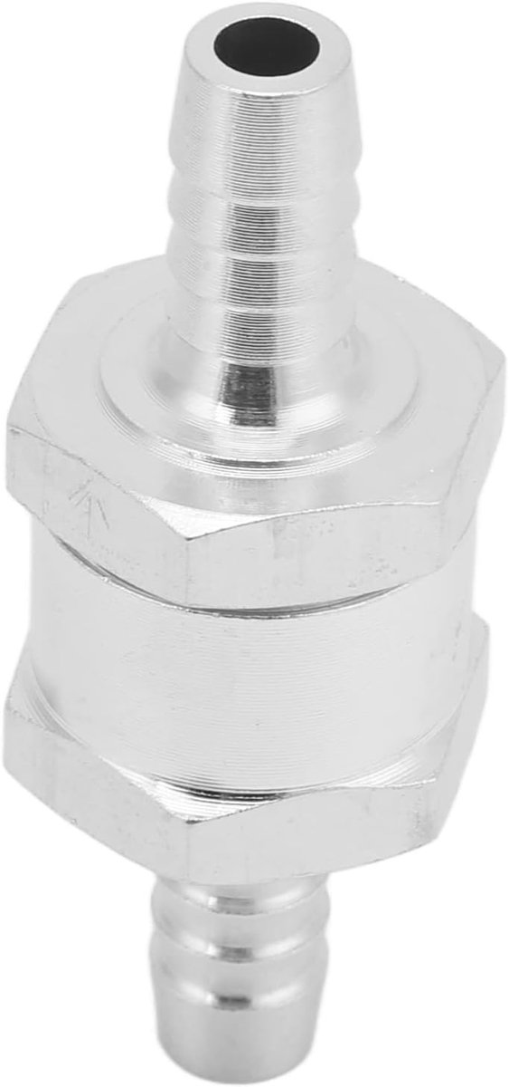 Terugslagklep 0.2-6 Bar - Aluminium 8mm - Universele brandstofleiding - Voorkomt terugstromen van brandstof - ShopVlot