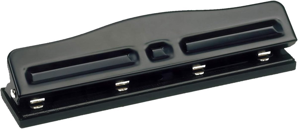 Perforator - Zwart - 4 Gaten - Robuuste Staal - Voor Thuis en Kantoor