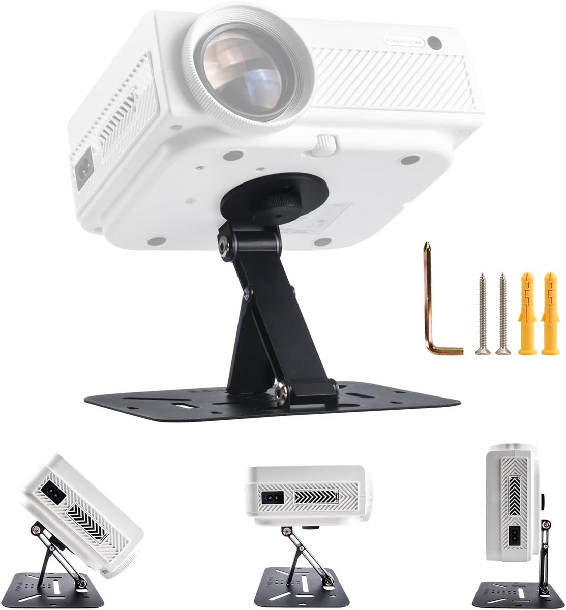 ZDSSY Projector Mount Projector Stand 180° Rotation for Projector with 1/4 Inch Screw Interface, Projection Stand for - ShopVlot