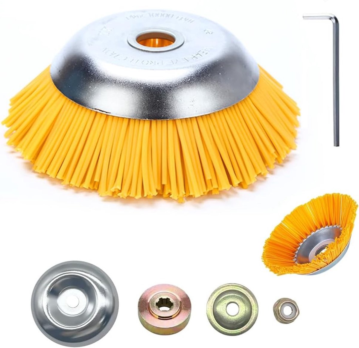 Onkruidborstel voor Grastrimmer - D - Hoogwaardige Kegel - Professionele Draadborstel voor Bosmaaier