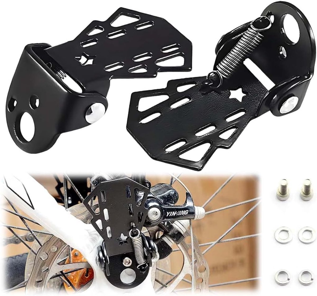 Fietspedalen, antislip, 1 paar, antislip, breed platformpedaal voor e-bike, mountainbike, trekking, racefietspedalen - ShopVlot