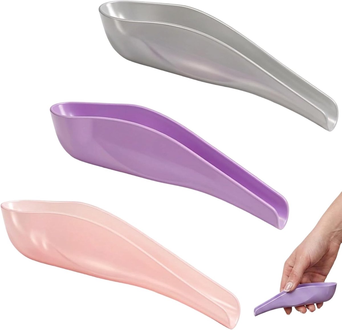 Draagbare urinoir voor vrouwen, set van 3 plashulp voor vrouwen, herbruikbare urinoir voor vrouwen staand, 20 cm - ShopVlot