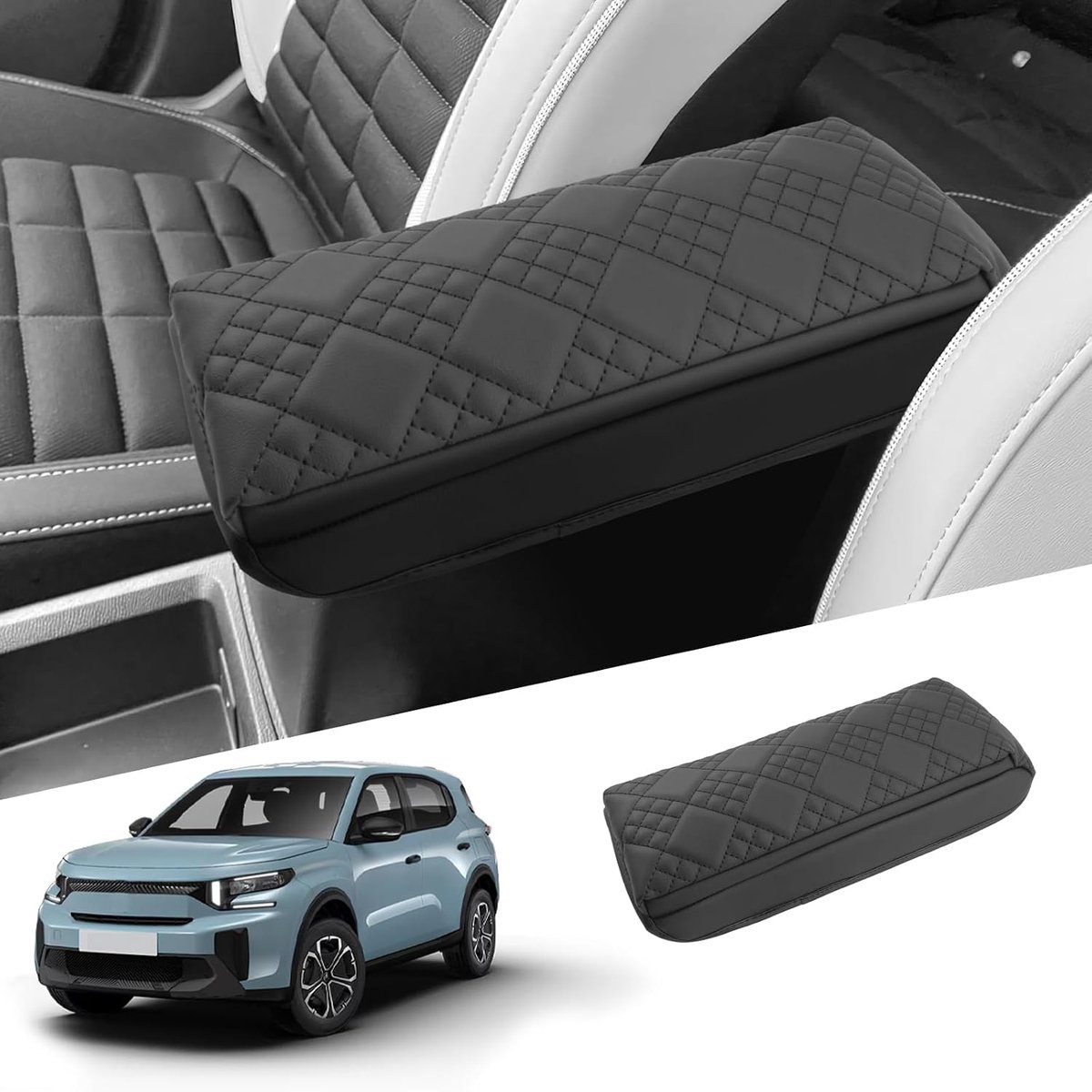 Center console armrest cover for new Citroen C3 Aircross 2025 Facelift, C3 Aircross center console, armrest - ShopVlot